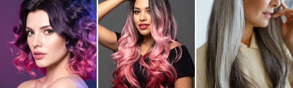 Specialty Color Services at Lily & May Hair Co. - example results.